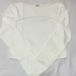 White Cropped Top (size 8)